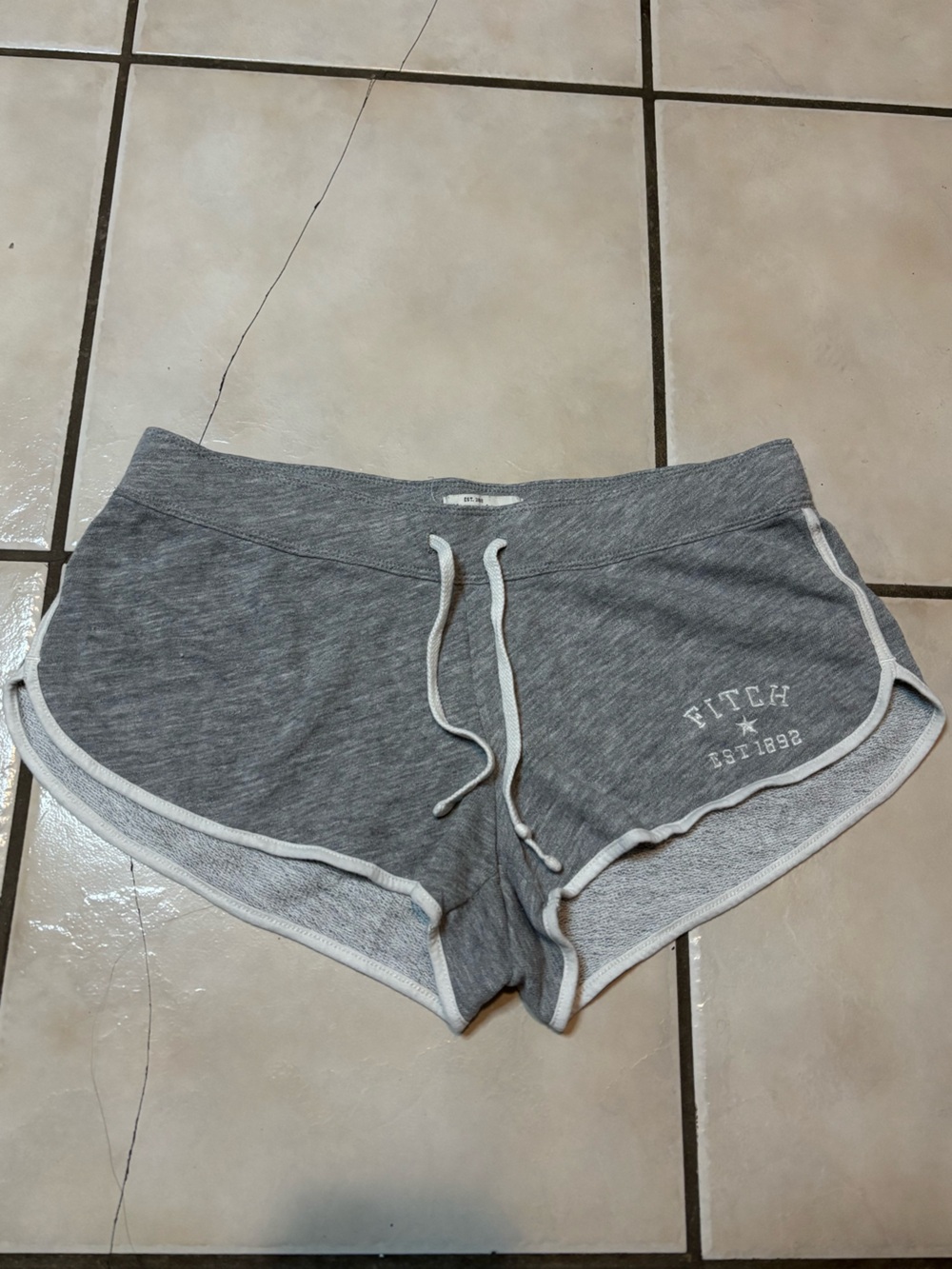 Abercrombie & Fitch Gray Drawstring Athletic Lounge Shorts